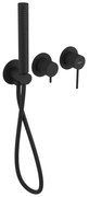 Sapho Sapho, ULTRAMIX podom. sprch./vaňová batéria, ručná sprcha, 2 výstupy, čierná mat, UT045B