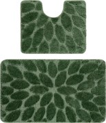 Sada kúpeľňových koberčekov SUPREME STONES kamienky, zelená