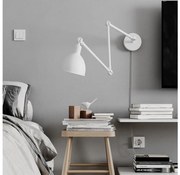 ByRydens 2827660-5007 - Stmievateľná nástenná lampa BAZAR 1xE27/5W/230V biela