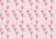 Fototapeta - Ružové trojuholníky (254x184 cm)