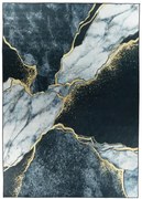 Koberec CRYSTAL PRINT tmavozelený / zlatý