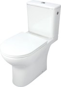Deante WC kombi bez okraja Jasmin so zadným odpadom a WC sedadlom SoftClose - CDJD6RPS