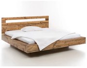 furniture-nabytek.cz - Masívna posteľ Marton z recyklovanej borovice, lakovaná, hnedá – 180x200 cm