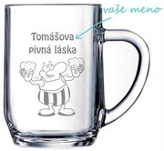 Pieskovaný polliter na pivo Tomášova pivná láska