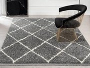 Koberec Wolly Shaggy 160x230 cm, šedý%