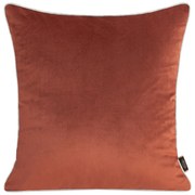 DEKORAČNÁ OBLIEČKA NA VANKÚŠ VELVET 45X45 CM TEHLOVÁ