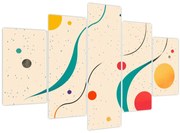Obraz - Minimalistická farebná ilustrácia (150x105 cm)