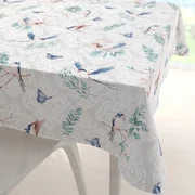 Biante Bavlnený štvorcový obrus Sandra SA-471 Lastovičky s motýlikmi na svetlo sivom ornamente 40x40 cm