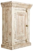 furniture-nabytek.cz - Masívna kúpeľňová nástenná skrinka Patina z mangového dreva, lakovaná, prírodná farba – 48×24×70 cm