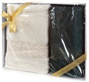 BAVLNENÝ UTERÁK GLOW SADA 50X90 CM, 70X140 CM VIACFAREBNÁ