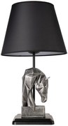 Stolová lampa Horses čierna/strieborná