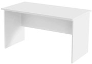 Biely jednoduchý písací stôl s priechodkou BP02/7