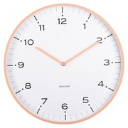 Karlsson 6011OR dizajnové nástenné hodinyoranžová, pr. 40 cm
