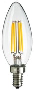 Dekoračná LED žiarovka E14 teplá 2700k 5w 600 lm sviečka