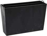 PLASTOVÝ KVETINÁČ BLOOM 36X56 CM IMITÁCIA BETÓNU ČIERNA