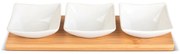 Lamart LT9217 4-dielna súprava servírovacíchmisiek Bambus, 26 x 8 cm