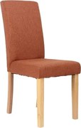 Jedálenská stolička s prešitím Kiki, terracota látka%