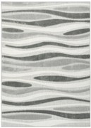 Šnúrkový koberec Stella D408A sivý / strieborný / krémový