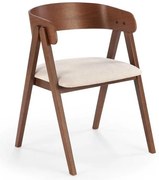 Jedálenská stolička Bailey, béžová / orech