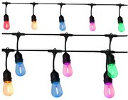 LED Vonkajšia dekoratívna reťaz PARTY NEON 7,6 m 10xE27/0,6W/36V IP44