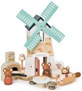 Tender Leaf - Drevený veterný mlyn s myškami