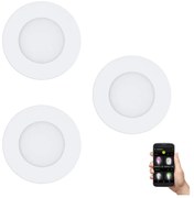 Eglo 900099 - sada 3× stmievateľných LED svietidiel FUEVA-Z LED/2,8W/230V IP44