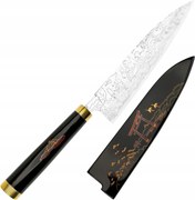 Takeshi Saji Art Fuji On Lake Kuty R2 Japonský nôž šéfkuchára 21 cm a Saya