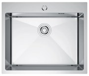 Erga HD, 1-komorový oceľový drez 600x500x210 mm, oceľová, ERG-MLS-HD6050X