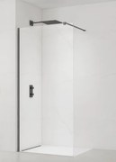 Sprchová zástena Walk-in 120 cm SAT vo farbe profilu PVD Gun metal SATBWI120PRGM