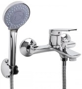 Erga Natali, nástenná vaňová batéria s ručnou sprchovou súpravou, chrómová, ERG-YKA-BW.NATALI-CHR