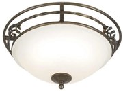 Elstead PB-F-A-BLK-GOLD - Stropné svietidlo PEMBROKE 2xE27/60W/230V