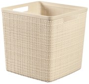 Curver Košík Jute kocka krémovo biela