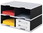 Triediace moduly, 4 široké priehradky, čierna