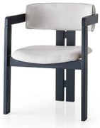 Jedálenská stolička CO Cream and Black