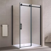 Milano Duo Black Sprchový kút 80x120, 195cm, 8mm