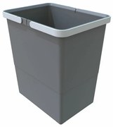Odpadkový kôš s rukoväťami 18 l, sivá