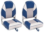 Skladacie sedadlá do člna 2 ks s vysokým operadlom 39x43x58 cm 3284329