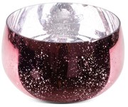 DEKORAČNÁ SKLENENÁ MISKA MOLLY (FI) 28X18 CM RUŽOVÁ