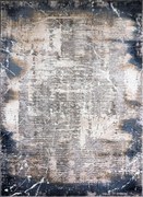 Koberec Mitra 3002 NAVY – námornícka modrá a béžová, obdĺžnik Rozmer: 60x100 cm