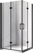 BPS-koupelny Obdĺžnikový sprchový kút ZES KZ12D BL 120x80 čierna/transparent - bez vaničky