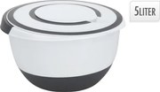Misa s vrchnákom na miešanie 5 l,čierna/biela%