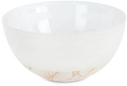 DEKORAČNÁ SKLENENÁ MISKA LIMITED COLLECTION LUNA 25X15 CM BIELA