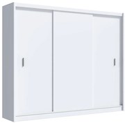 Šatní skriňa SAPHIRA 250x215 cm s posuvnými dverami, biela