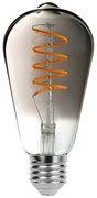 Rabalux Dekoratívna LED filament žiarovka s točeným vl., dymové s., E27, ST64, 5 W, 200lm