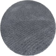 Okrúhly koberec Alpaka v tmavosivej farbe – mäkký polyester Rozmer: 90 cm
