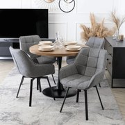 PROXIMA.store - Čalúnená stolička LUNA FARBA: sivá