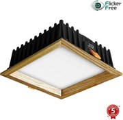 APLED - LED Podhľadové SQUARE WOODLINE LED/12W/230V 4000K 17x17 cm jaseň masív