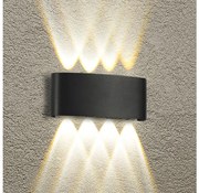 Brilagi - LED Vonkajšie nástenné svietidlo FLAREBOX LED/8W/230V čierne IP65