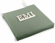 Sedák na stoličku zelený 40x40 cm EMI