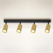 Brilagi - Bodové svietidlo SELE GOLDEN 4xGU10/30W/230V čierna/zlatá
